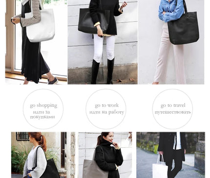 Sac Fourre-tout Cuir Véritable Féminin