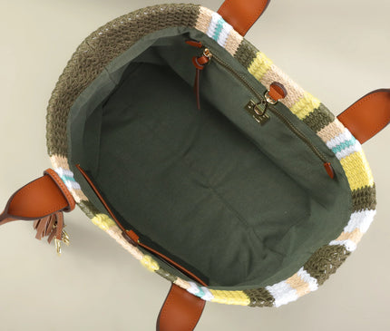 Sac Fourre-tout Rayé Coloré Polyester