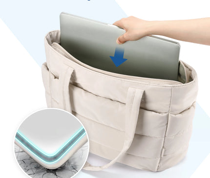 Sac Fourre-tout Rembourré Portable Prune