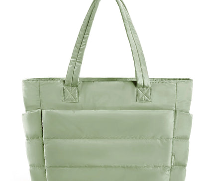 Sac Fourre-tout Matelassé Vert Ordinateur Portable