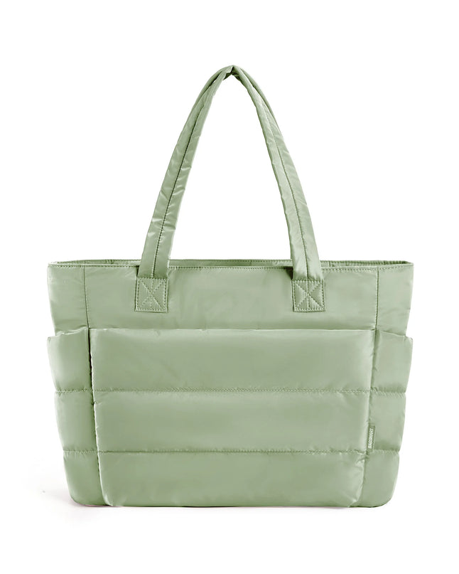 Sac Fourre-tout Matelassé Vert Ordinateur Portable