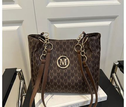 Sac Fourre-tout Monogramme Doré Souple