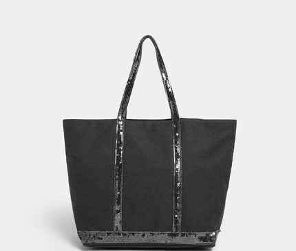 Sac Fourre-tout Paillettes Souple Zippé