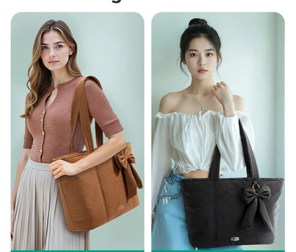 Sac Fourre-tout Noir Nœud Moderne