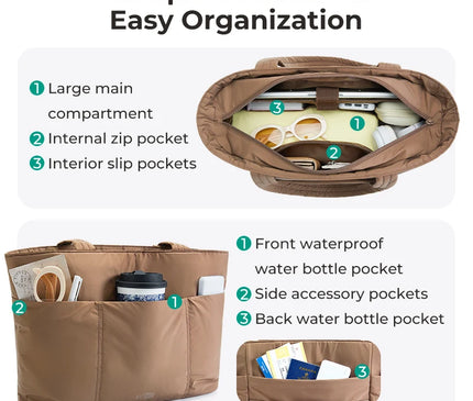 Sac Fourre-tout Décontracté Polyester Spacieux