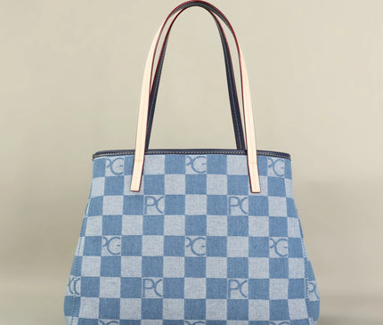 Sac Fourre-tout Femme Carreaux Lilas Doux