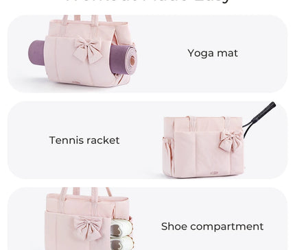 Sac Fourre-tout rembourré nœud féminin