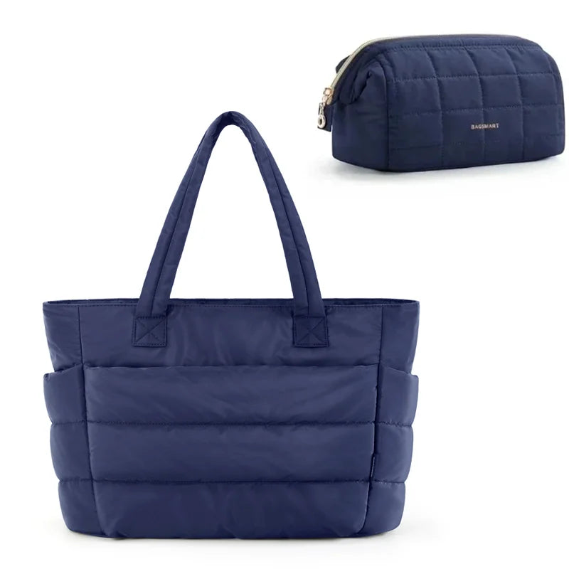 Sac Fourre-tout Doudoune Femme Bleu