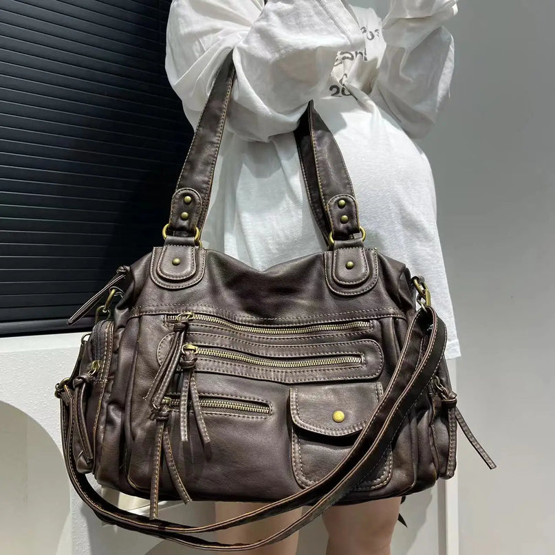 Sac Fourre-tout Biker Multi-poches Souple