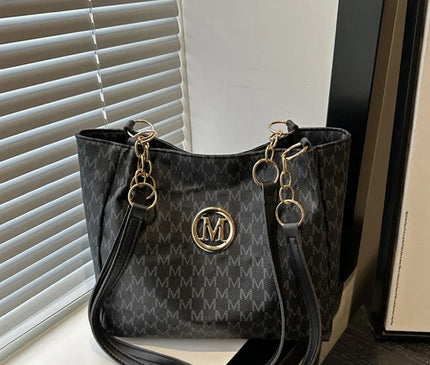 Sac Fourre-tout Monogramme Doré Souple