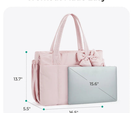 Sac Fourre-tout Puffy Nœud Élégant Polyester