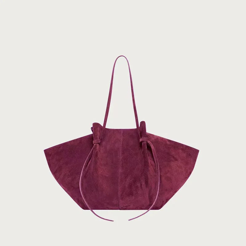 Sac Fourre-tout Femme Imitation Daim Ailée