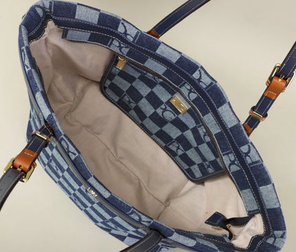 Sac Fourre-tout Femme Tissu Géométrique Souple