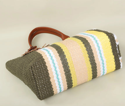 Sac Fourre-tout Rayé Coloré Polyester