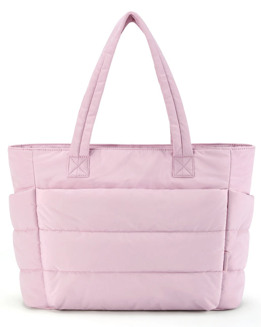 Sac Fourre-tout Gonflé Polyester Rose Clair