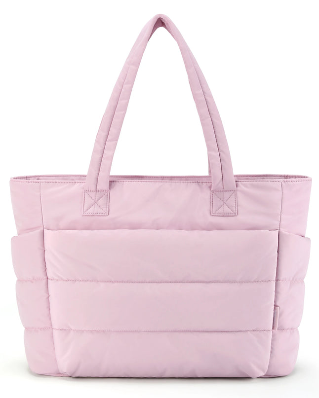 Sac Fourre-tout Doudoune Rose Élégant
