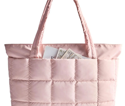 Sac Fourre-tout Gonflé Rose Extensible
