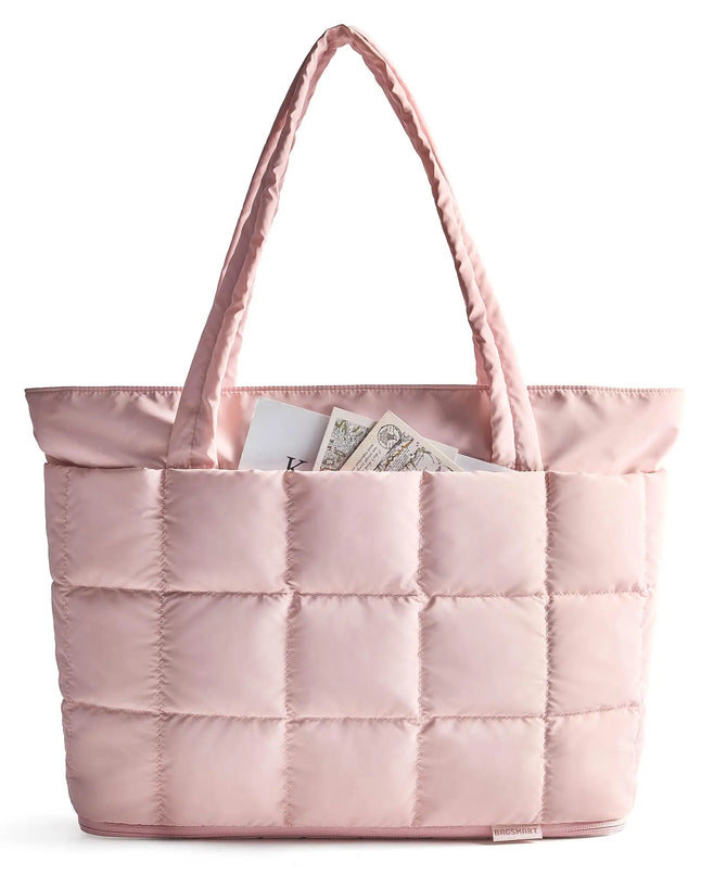 Sac Fourre-tout Gonflé Rose Extensible