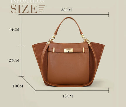 Sac Fourre-tout Élégant Boucle Dorée