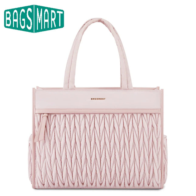 Sac Fourre-tout Rose Poudré Structuré