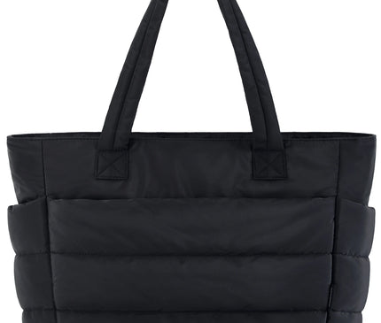 Sac Fourre-tout Noir Effet Doudoune