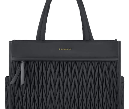 Sac Fourre-tout Polyester Gaufré Zippé