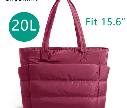 Sac Fourre-tout Rembourré Portable Prune