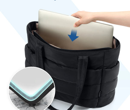 Sac Fourre-tout Gonflé Polyvalent avec Pochette