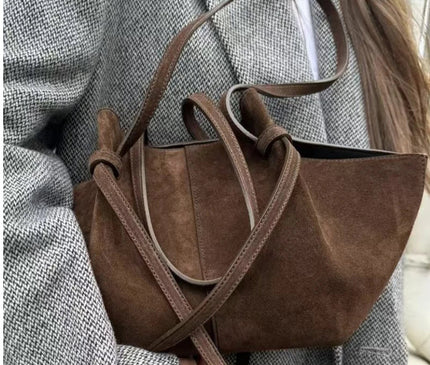Sac Fourre-tout Seau Doux Frotté Élégant