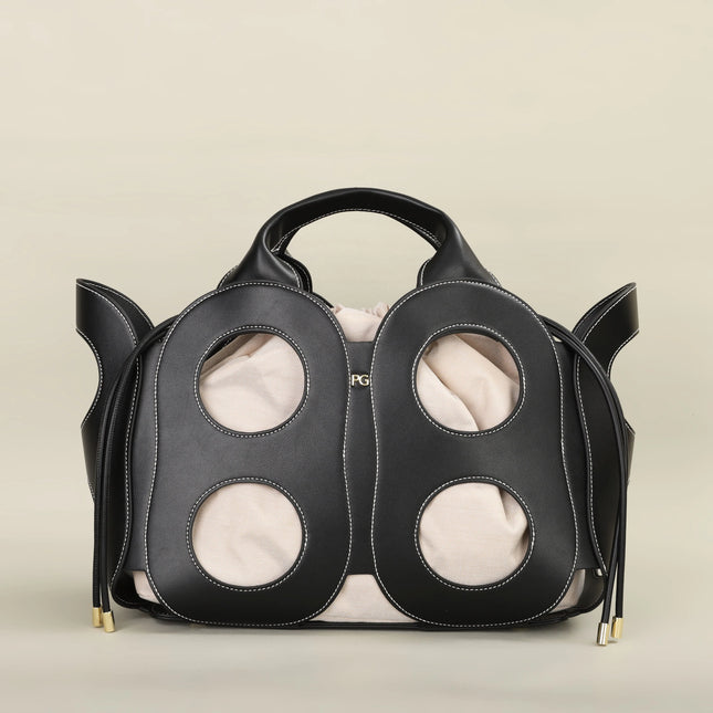 Sac Fourre-tout Seau Ajouré Géométrique Femme