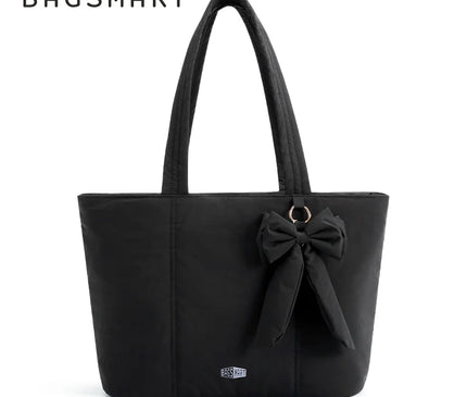 Sac Fourre-tout Noir Nœud Moderne