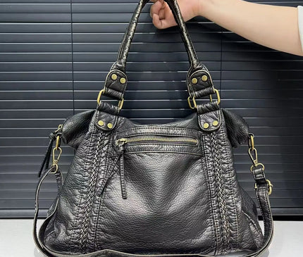 Sac Fourre-tout Effet Cuir Lavé Polyvalent