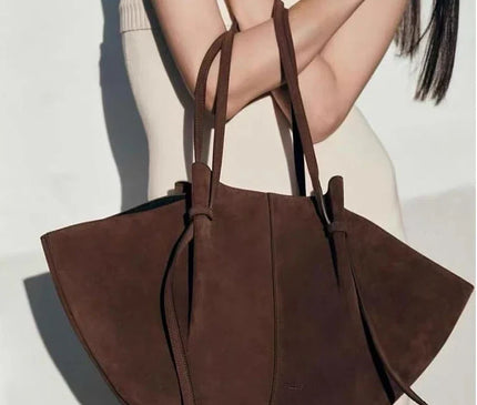 Sac Fourre-tout Chic Effet Daim Ailée
