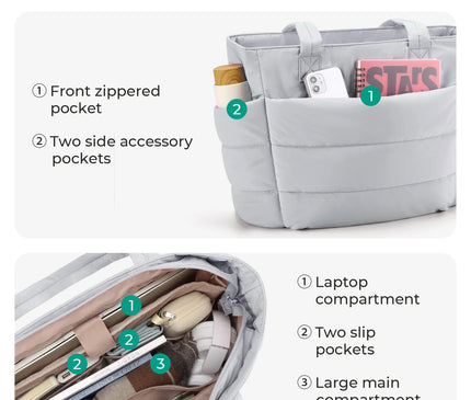 Sac Fourre-tout Gonflé Polyester Spacieux