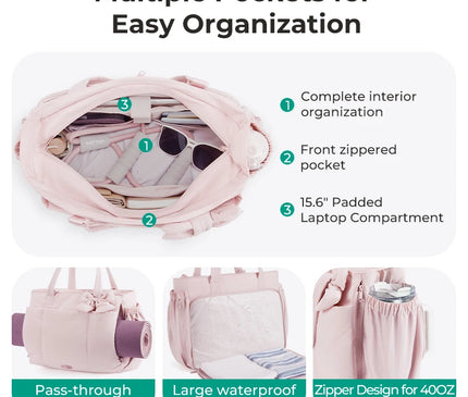 Sac Fourre-tout Textile Nœud Élégant Quotidien