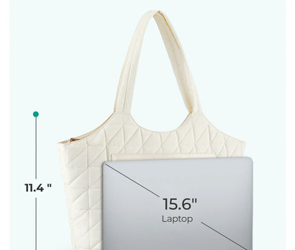 Sac Fourre-tout Piqué Rose Poudré Compartiment
