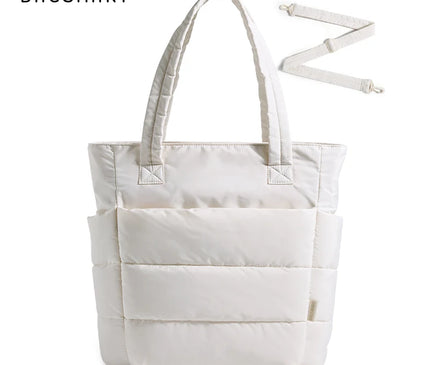 Sac Fourre-tout Doudoune Blanc Cassé