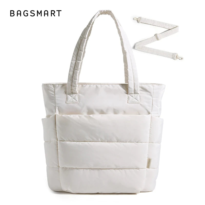 Sac Fourre-tout Doudoune Blanc Cassé