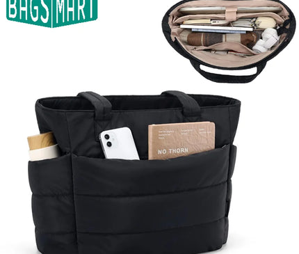 Sac Fourre-tout Soufflé Beige Quotidien