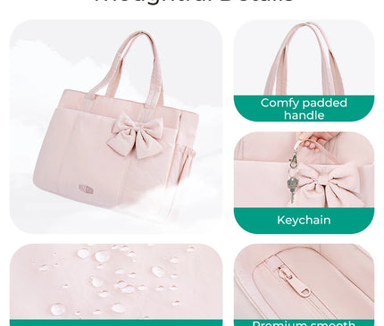 Sac Fourre-tout rembourré nœud féminin