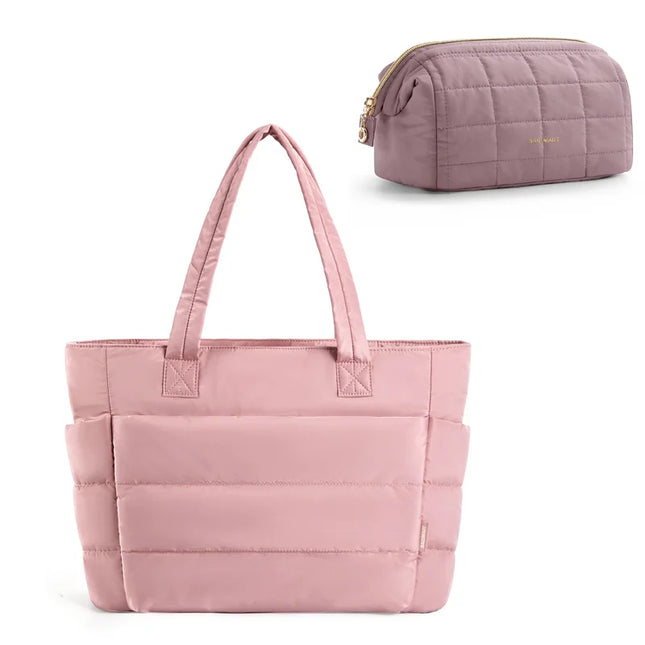 Sac Fourre-tout Polyester Voyage Ensemble Rose
