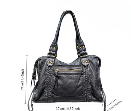 Sac Fourre-tout Effet Cuir Lavé Polyvalent