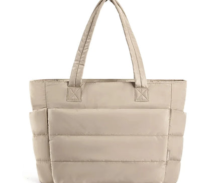 Sac Fourre-tout Rembourré Polyester Beige