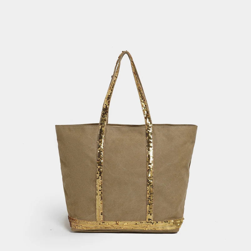 Sac Fourre-tout Canvas Paillettes Scintillantes