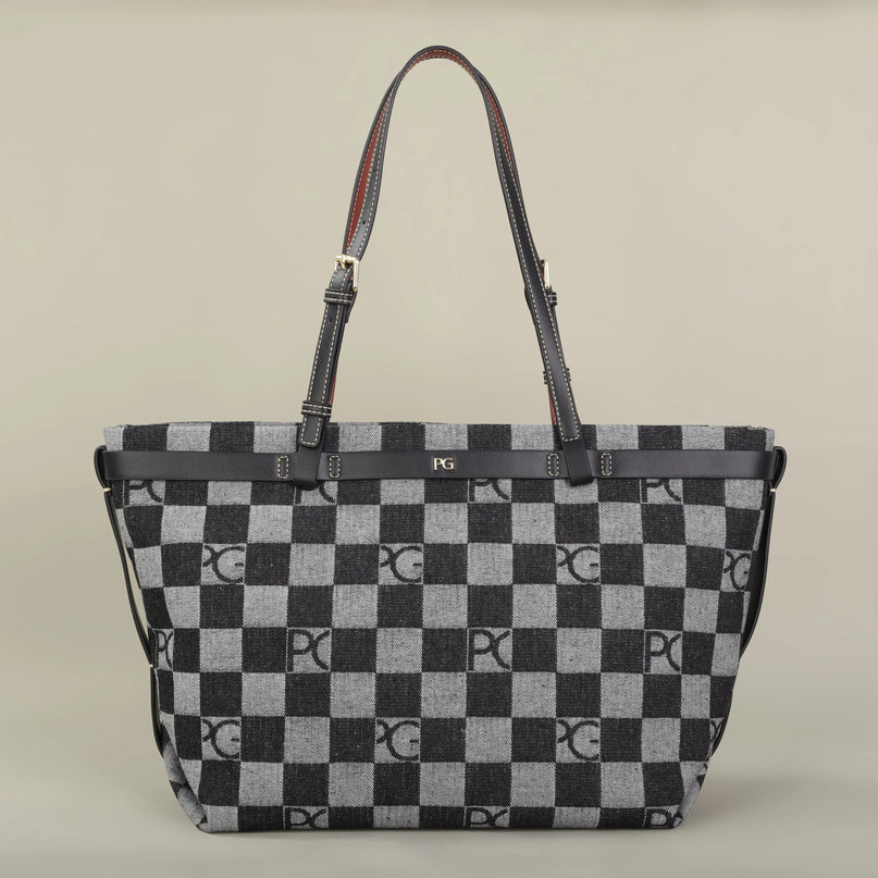 Sac Fourre-tout Femme Tissu Géométrique Souple