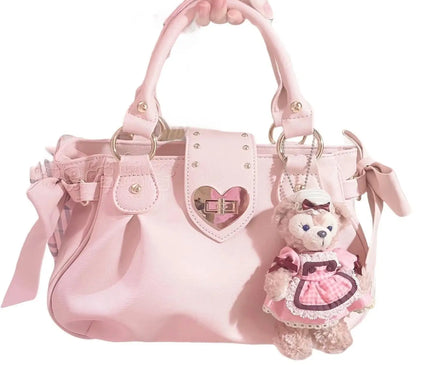 Sac Fourre-tout Kawaii Cœur Nœuds Femme