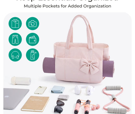 Sac Fourre-tout rembourré nœud féminin