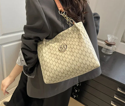 Sac Fourre-tout Monogramme Doré Souple