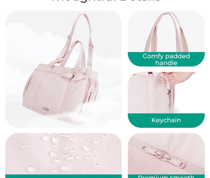 Sac Fourre-tout Bureau Rembourré Nœud Rose