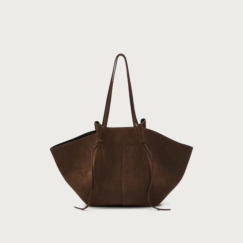 Sac Fourre-tout Seau Cuir PU Frotté Femme